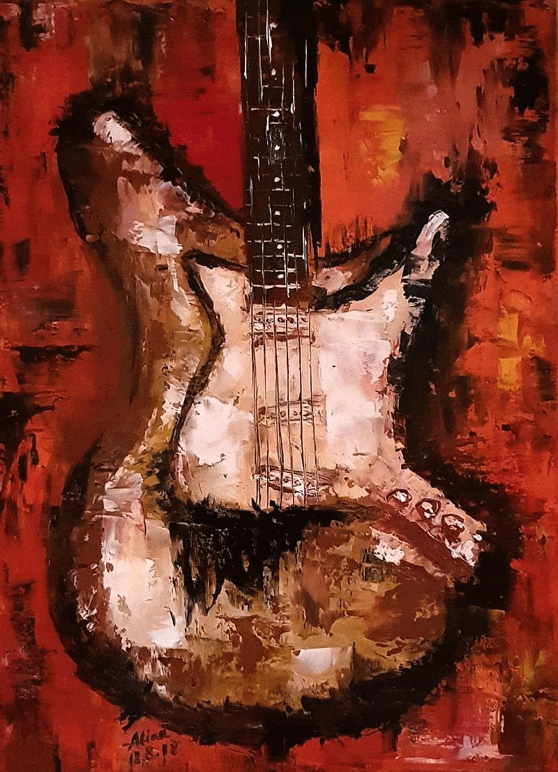 ArteDiAlina.com painting: Electric feeling
